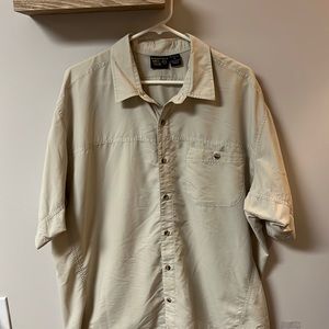 Mountain Hard Wear Men’s Short Sleeve Button Down - Khaki - Sz XL
